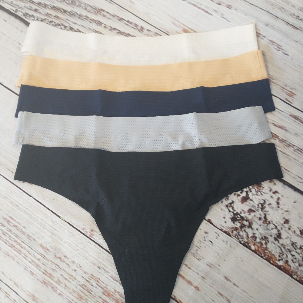 Voenxe women's thong panties 5 pack xs.   F